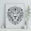 Ornate Lion Artwork