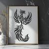 Artistic Pheonix In SVG Format - Free Download