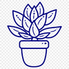 Plant Digital Art In SVG, PNG, PDF And DXF File Formats