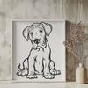 Free Sitting Great Dane - DXF