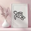 Creative Sea Turtle In PDF Format - Free Download