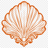 Creative Seashell In DXF For Free Download