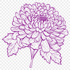 Artistic Chrysanthemum Clipart - Free DXF Download