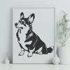 Artistic Welsh Corgi In PNG For Free Download