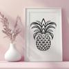 Artistic Pineapple In DXF - Free Download