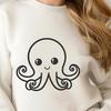 Unique Octopus Drawing DXF - Free Download