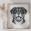 Free Beautiful Rottweiler - Free DXF Download, Commercial Use