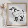 Beautiful Sheep Drawing