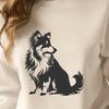 Stunning Sitting Shetland Sheepdog Artwork