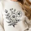 Free Vector Wild Flower Design A single, colorful wild flower in a natural setting.