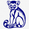 Stunning Lemur - Glowforge PNG Free Download