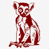 Beautiful Lemur - Sublimation SVG Free Download