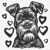 Free Creative Miniature Schnauzer Stencil