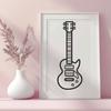 Artistic Guitar SVG - Free Commercial Use Download