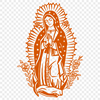 Stunning Virgin Mary In DXF - For Free Download, Commercial Use