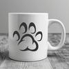 Free Paw Print In DXF - Free Digital Download