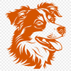 Artistic Australian Shepherd In SVG For Free Download