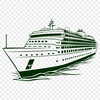 Free Cruise Ship Vector Drawing