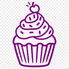 Stunning Cupcake PNG - For Vinyl Project