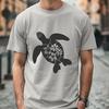 Floral Sea Turtle SVG, PNG, PDF And DXF Files