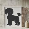 Poodle Digital Art In SVG, PNG, PDF And DXF Formats