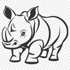 Rhino Clipart In PNG & SVG - Free Digital Download