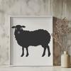 Artistic Sheep - Laser Engraver PNG