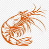 Free Unique Shrimp Digital Artwork