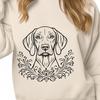 Unique Weimaraner - Glowforge SVG Free Download