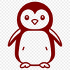 Cute Penguin - Laser SVG Free Download