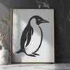 Penguin Template In DXF File Format For Free Download