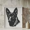 Unique Dog Stencil DXF - Free Download