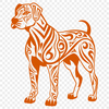 Beautiful Standing Great Dane Template