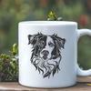 Beautiful Australian Shepherd - Vinyl PNG