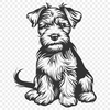 Stunning Sitting Dog - SVG