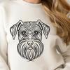 Unique Miniature Schnauzer - DXF Format