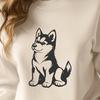 Cute Husky - Vinyl PDF