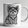 Ornate Shiba Inu In PNG