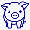 Unique Pig Clipart