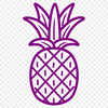 Stunning Pineapple - Laser Cutter PNG