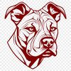 Creative Pitbull In SVG Free Commercial Use Download