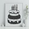 Creative Birthday Cake In SVG - Free Download