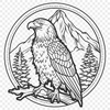 Free Unique Eagle Vector Craft File PNG - Commercial Use