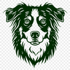 Australian Shepherd Illustration In PNG & SVG - Free Digital Download