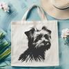 Artistic Morkie Stencil