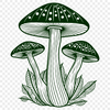 Artistic Mushroom Vector Art - Free SVG