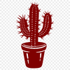 Unique Cactus Digital Drawing In DXF For Free Download