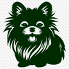 Artistic Pomeranian Stencil