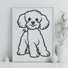 Poodle Digital Drawing In DXF File Format For Free Download