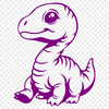 Beautiful Dinosaur - Laser SVG